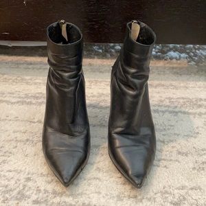 Jimmy Choo Black Leather Booties Size 6